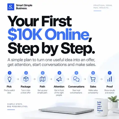 Your First $10K Online, Step by Step playbook cover